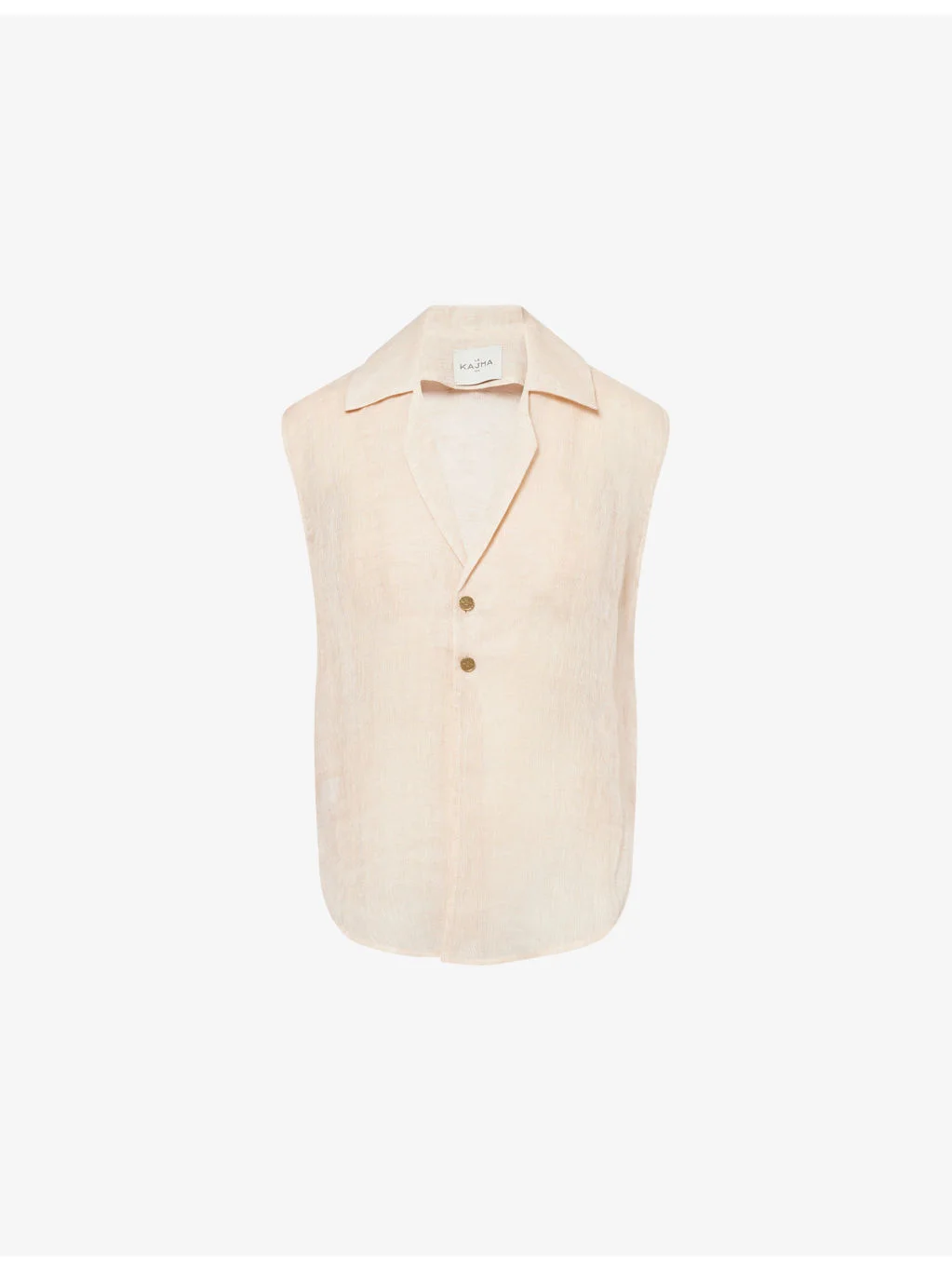 Sanabo Sleeveless Linen Shirt - 1