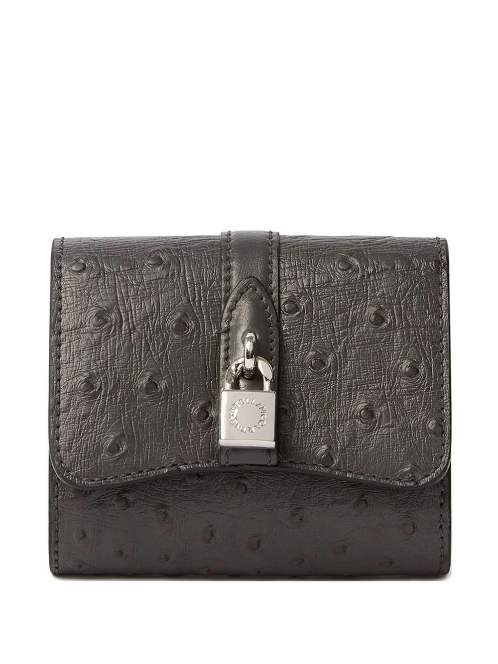 Ryder padlock-detail textured bi-fold wallet - 1