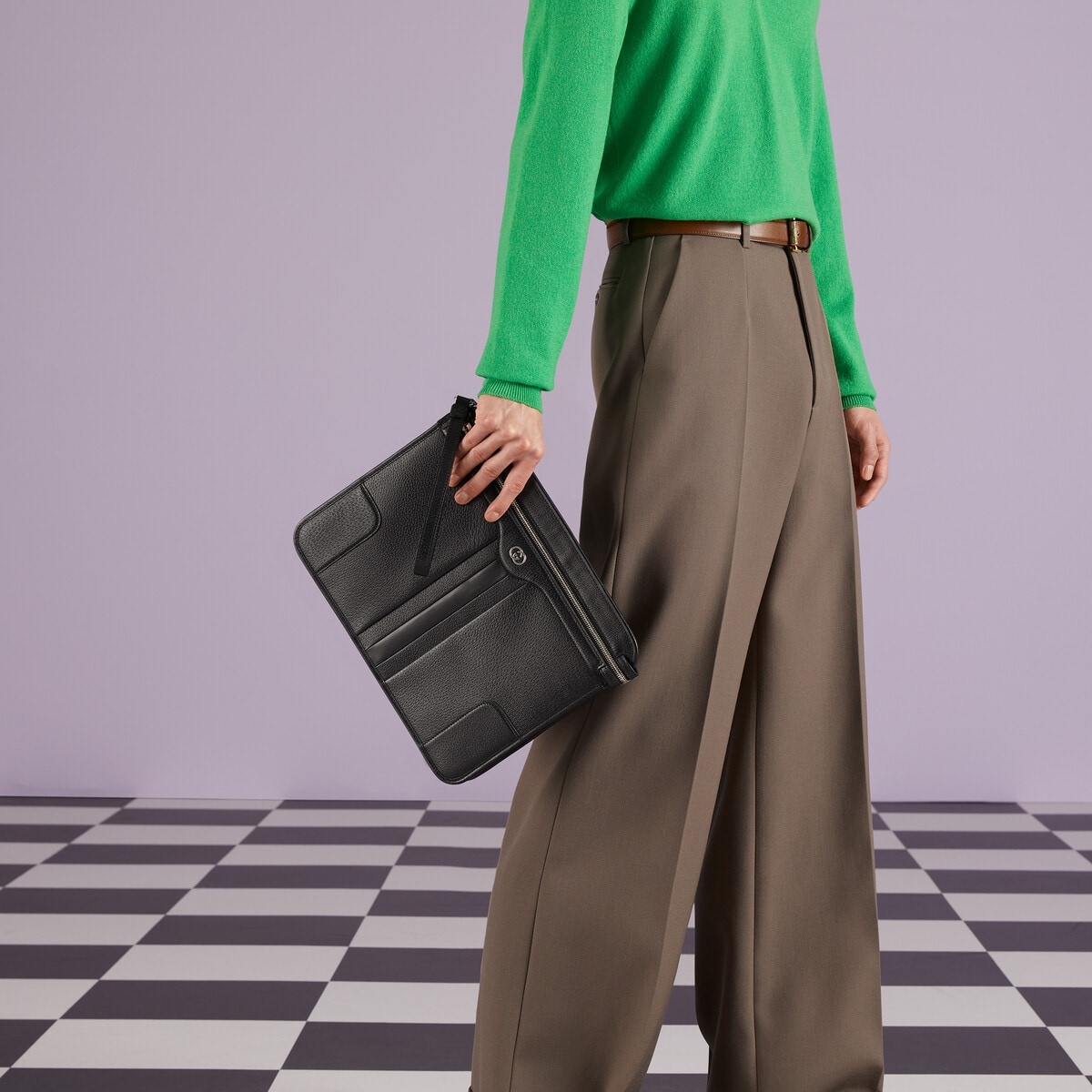 Messenger bag with Interlocking G - 4