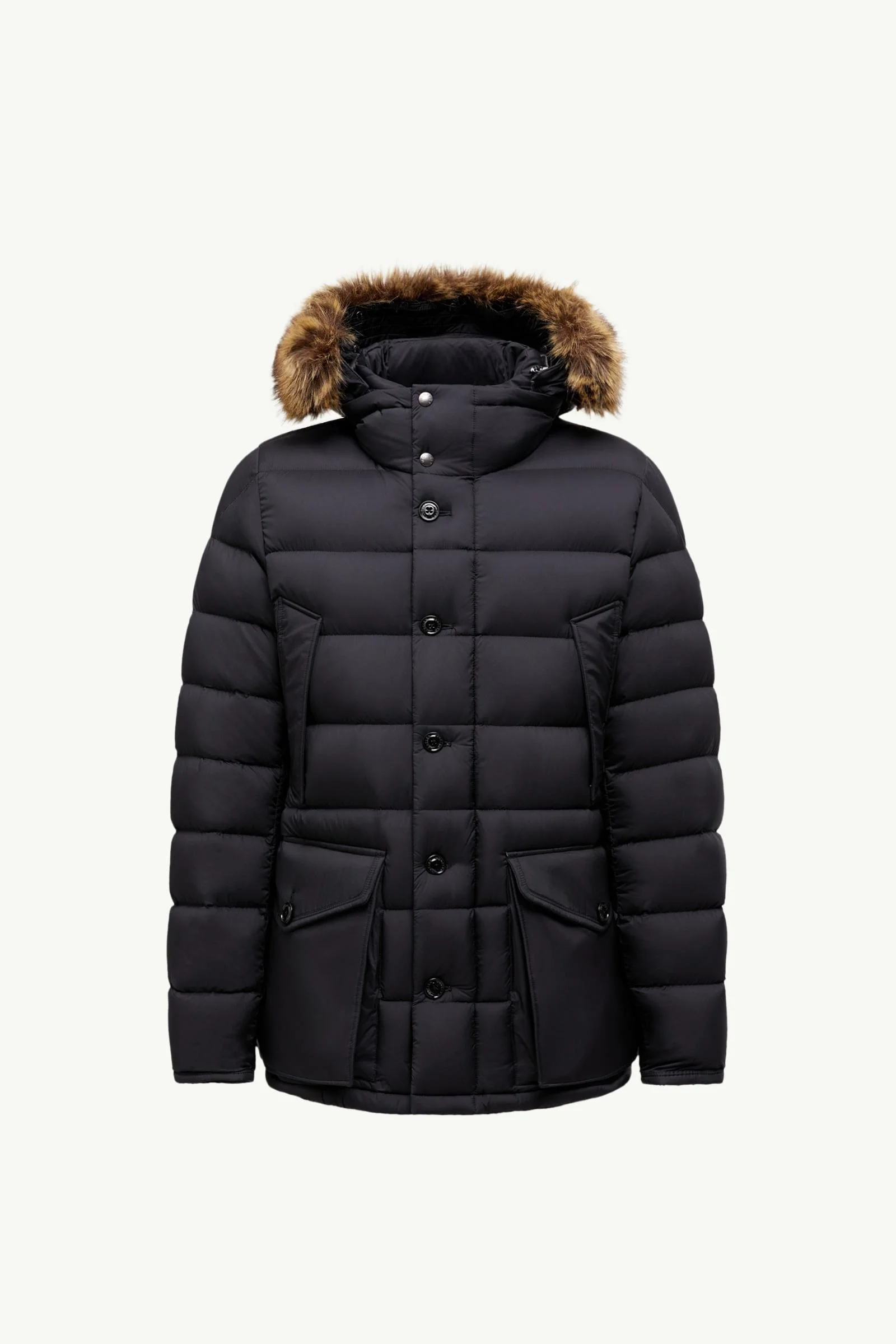 Clunye Hooded Mid-Length Down Jacket - 1