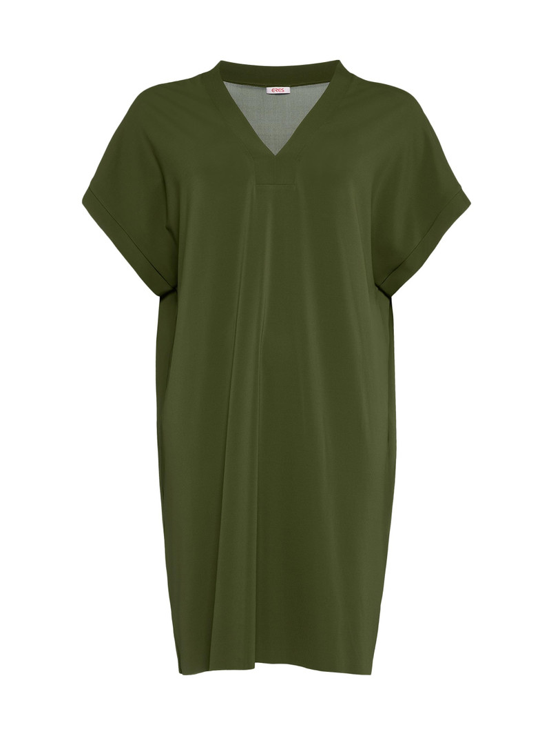 Women's Tali V-Neck Minidress - Vert Mousse 1