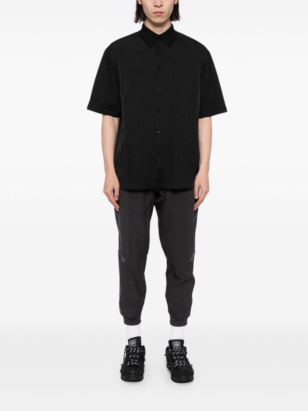 water-repellent tapered trousers - 2