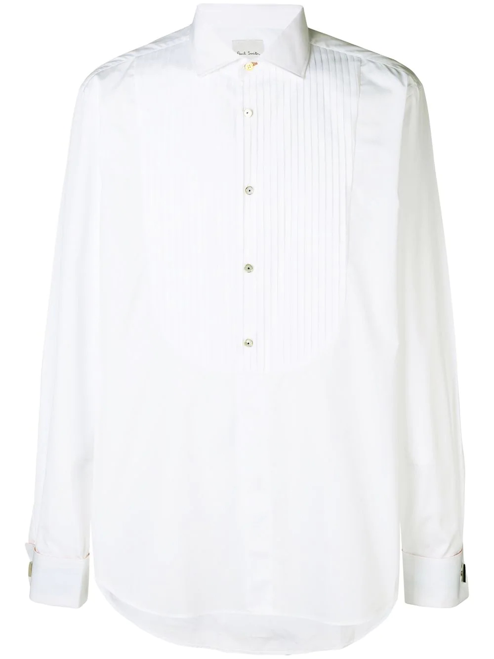 pleated long-sleeve shirt - 1