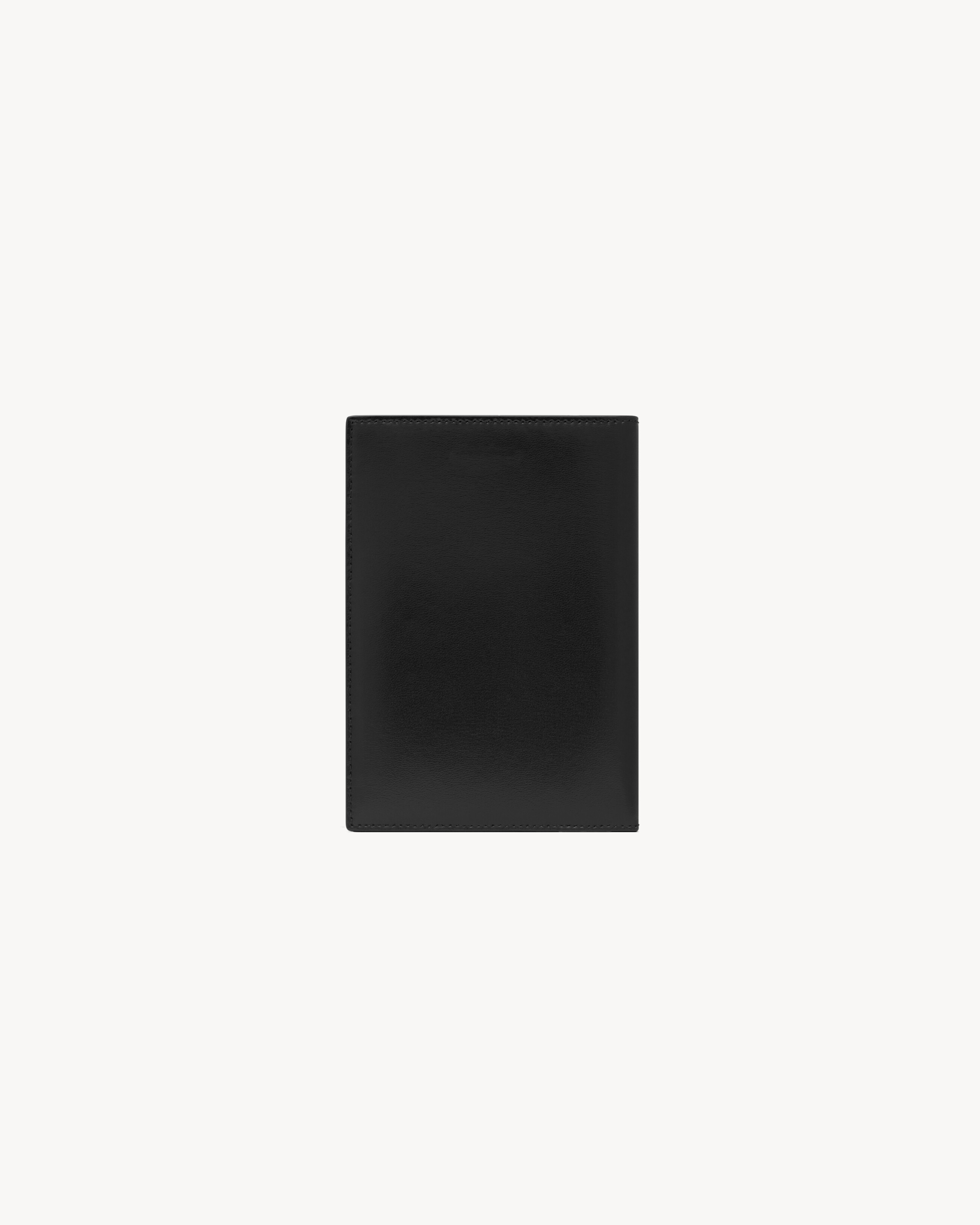 SAINT LAURENT PARIS PASSPORT CASE IN LACQUERED LEATHER - 2