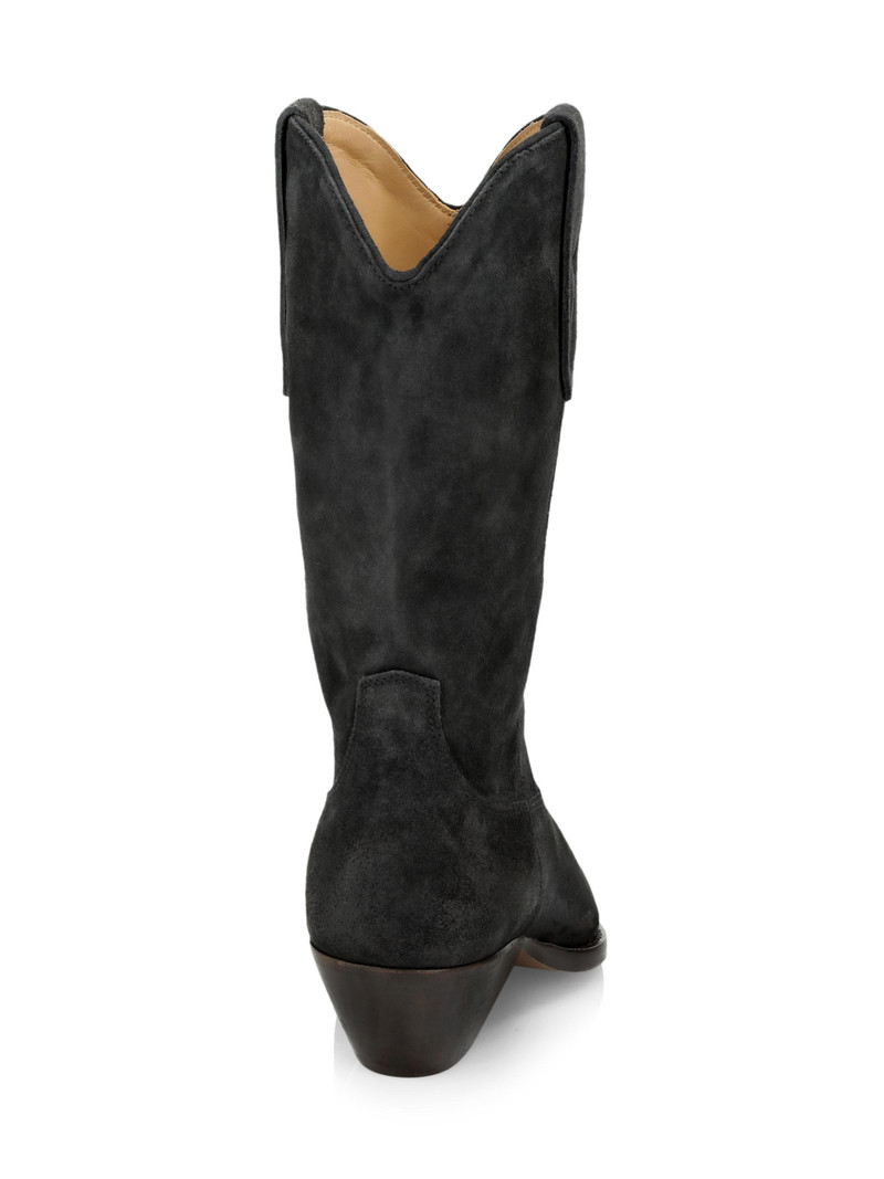 Women's Duerto 40MM Suede Western Boots - Faded Black 3