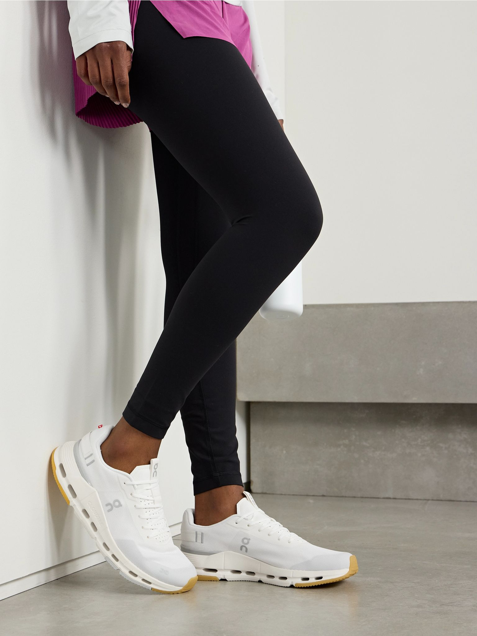 Cloudnova Form 2 felt and rubber-trimmed mesh sneakers White - 2