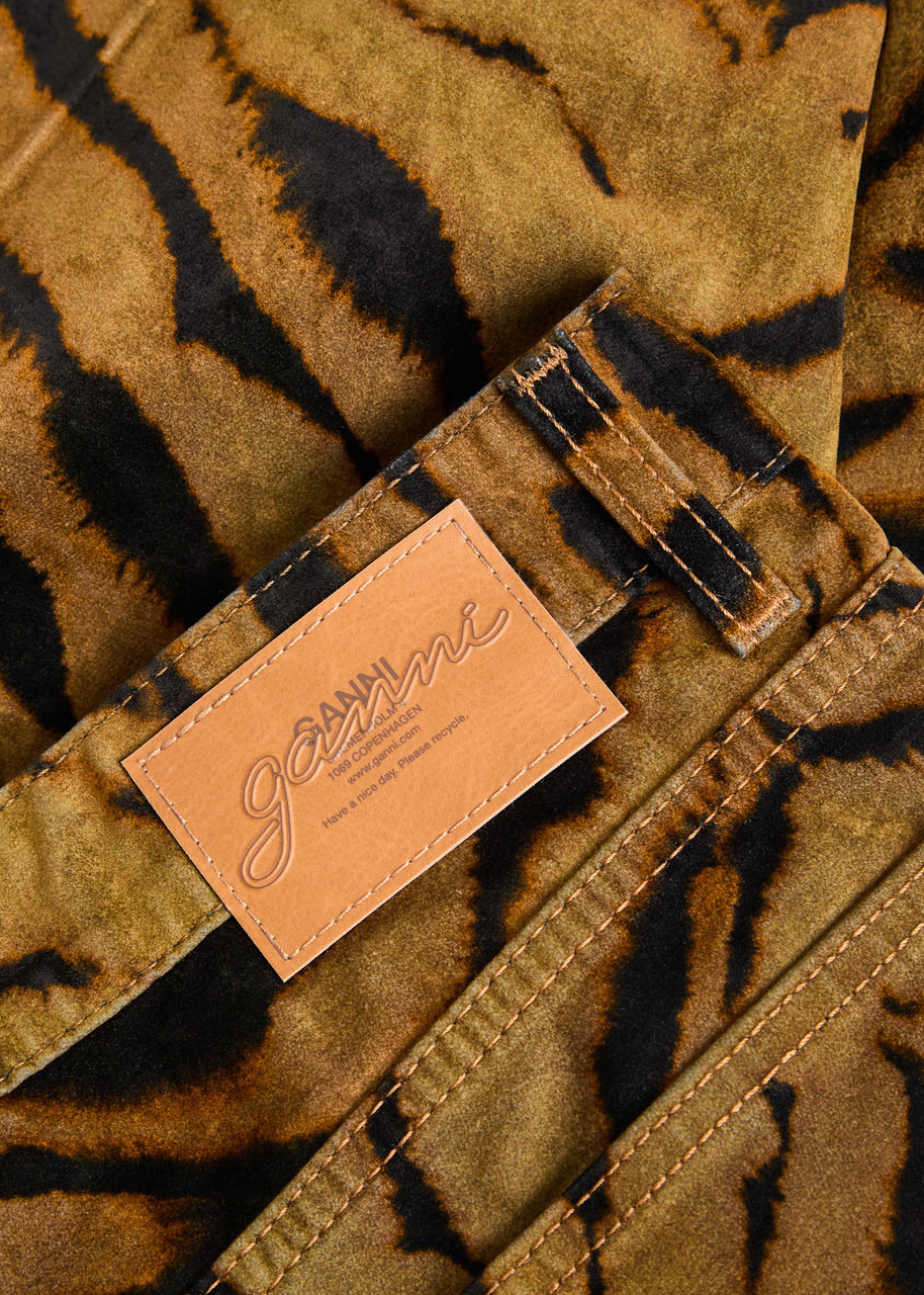Ganni Zebra-print Wide-leg Jeans - 5