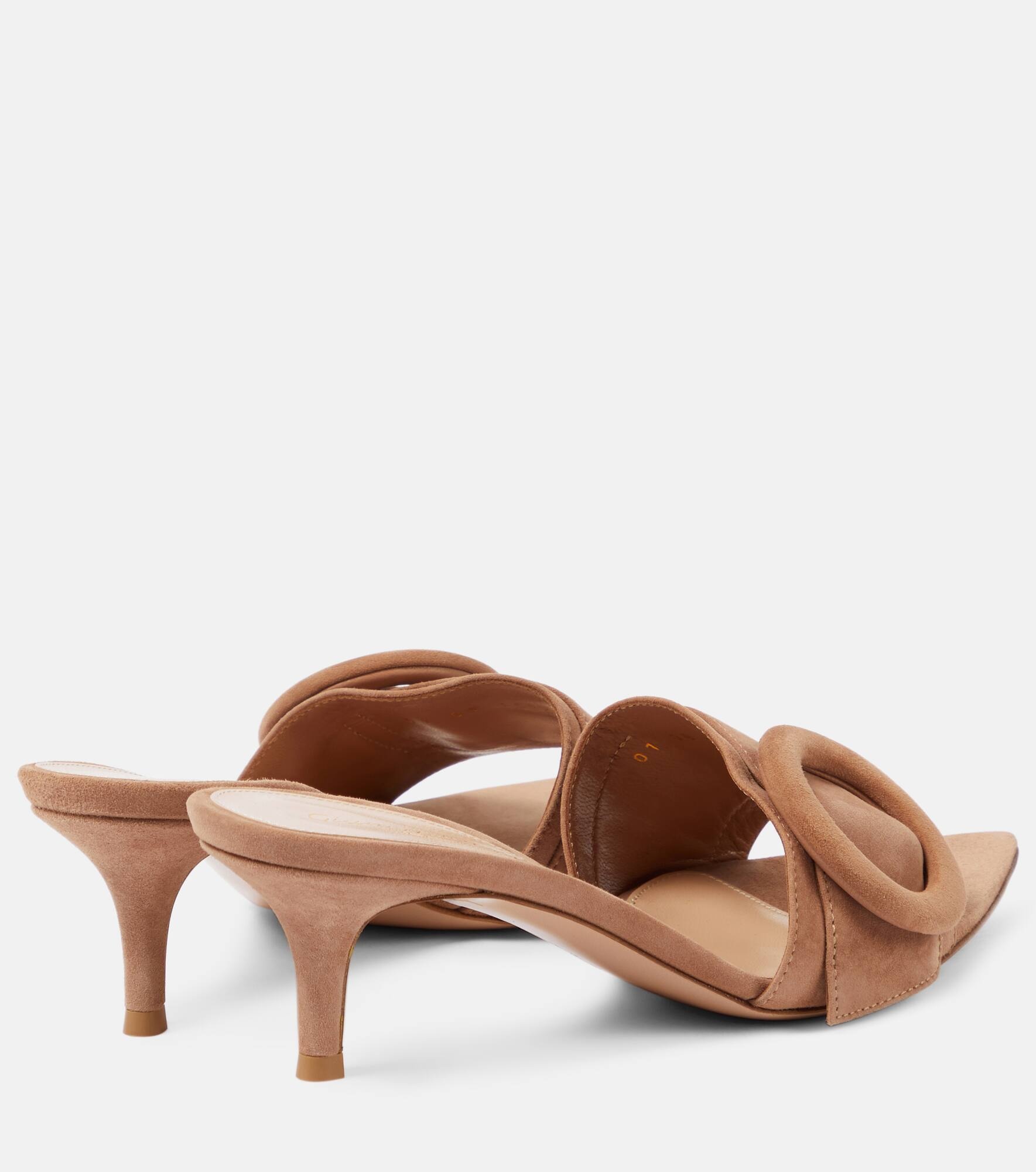 Suede mules - 3