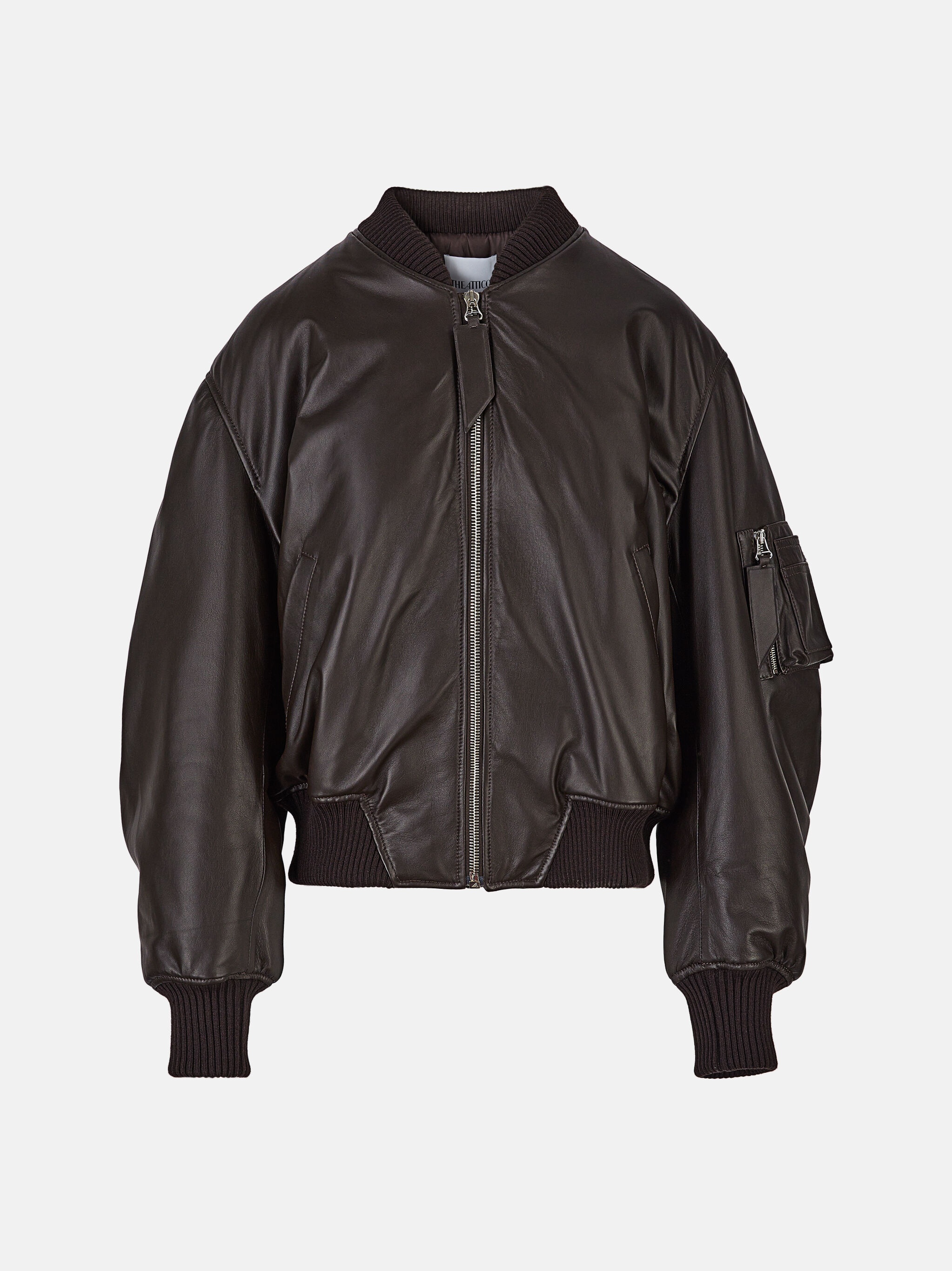 ''ANJA'' DARK BROWN BOMBER - 1