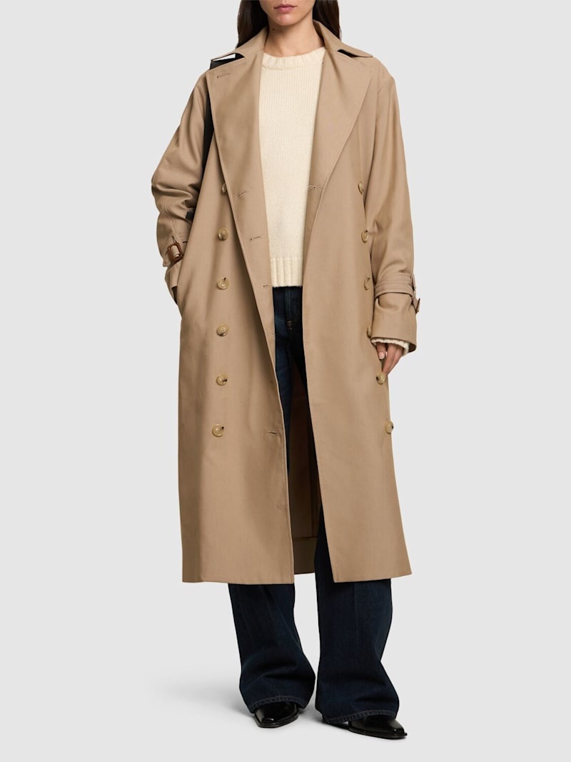 Toteme Signature Glong Abardine トレンチコート Totême Signature glong abardine trench coat | luisaviaroma