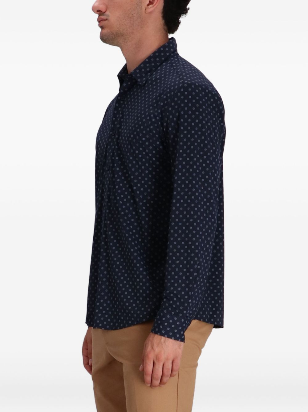 patterned long-sleeved shirt - 3