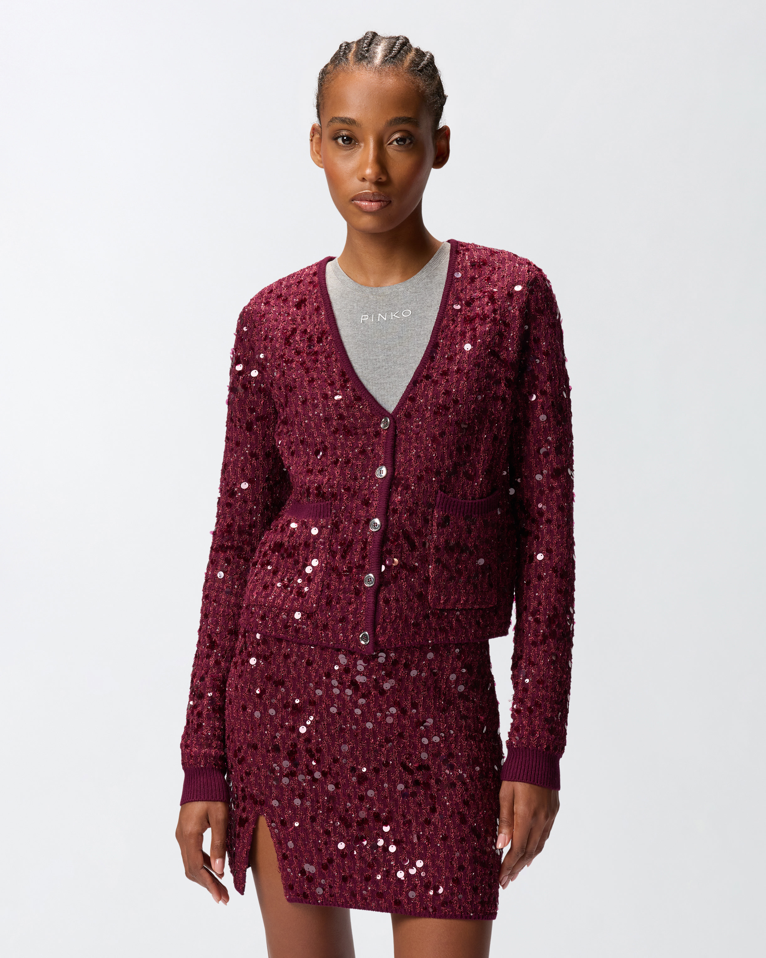 SEQUINED CARDIGAN - 2