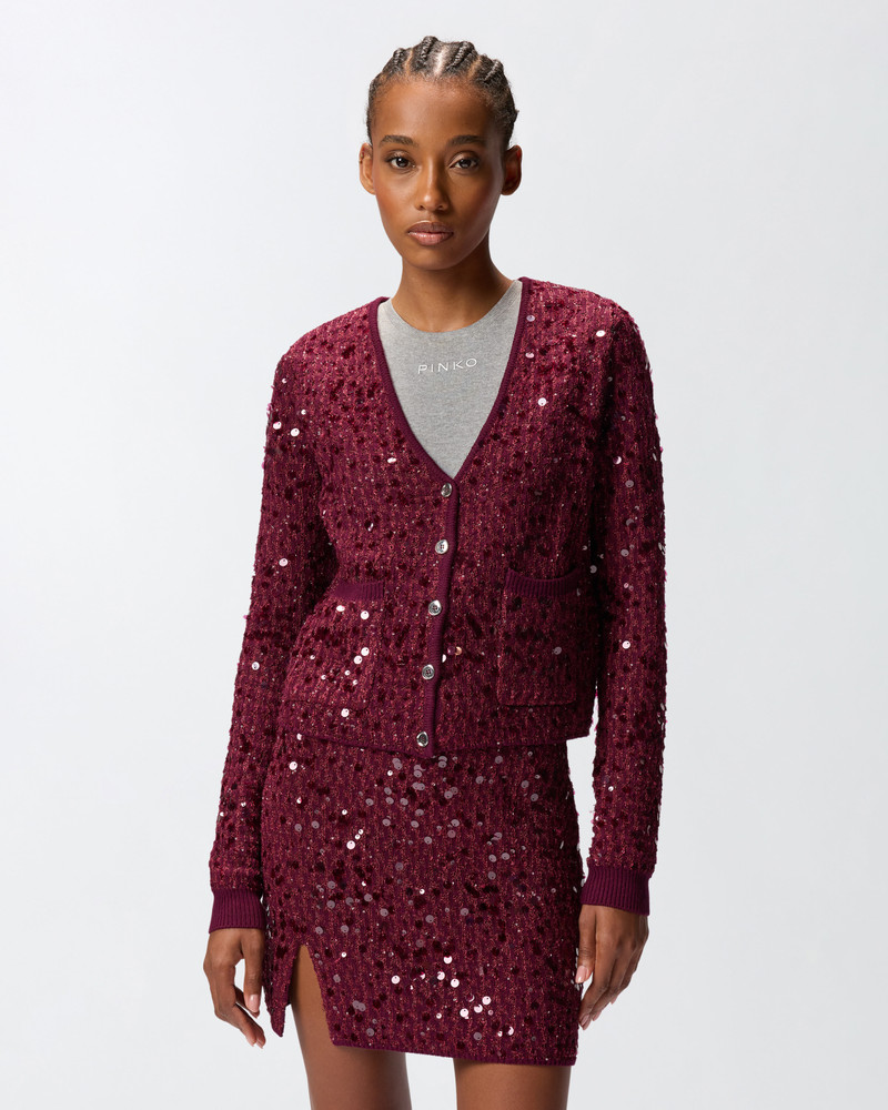 PINKO SEQUINED CARDIGAN outlook