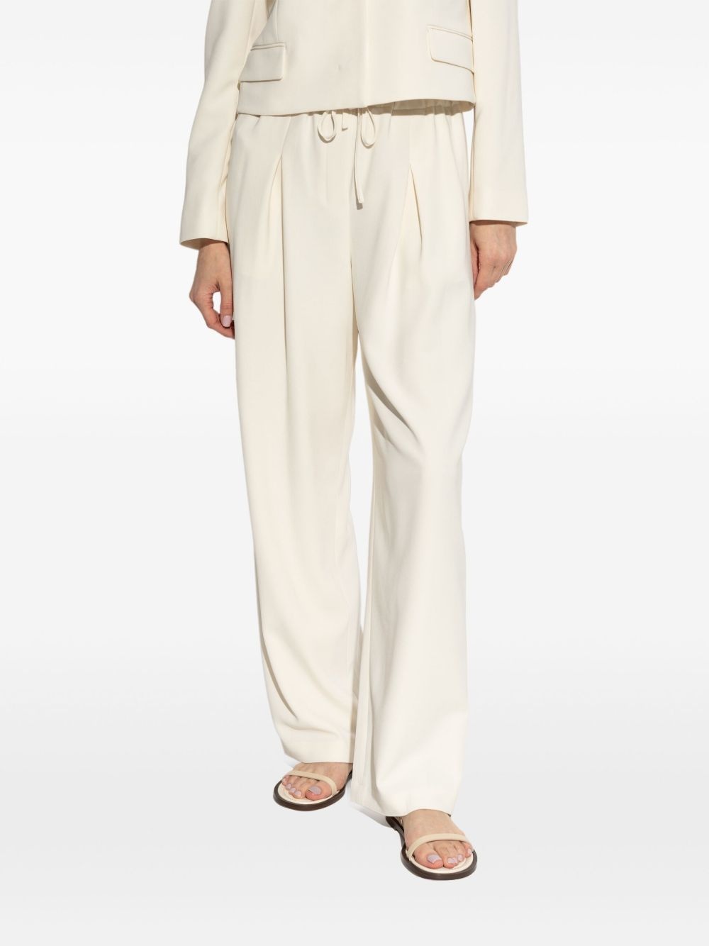 pleated crepe trousers - 3