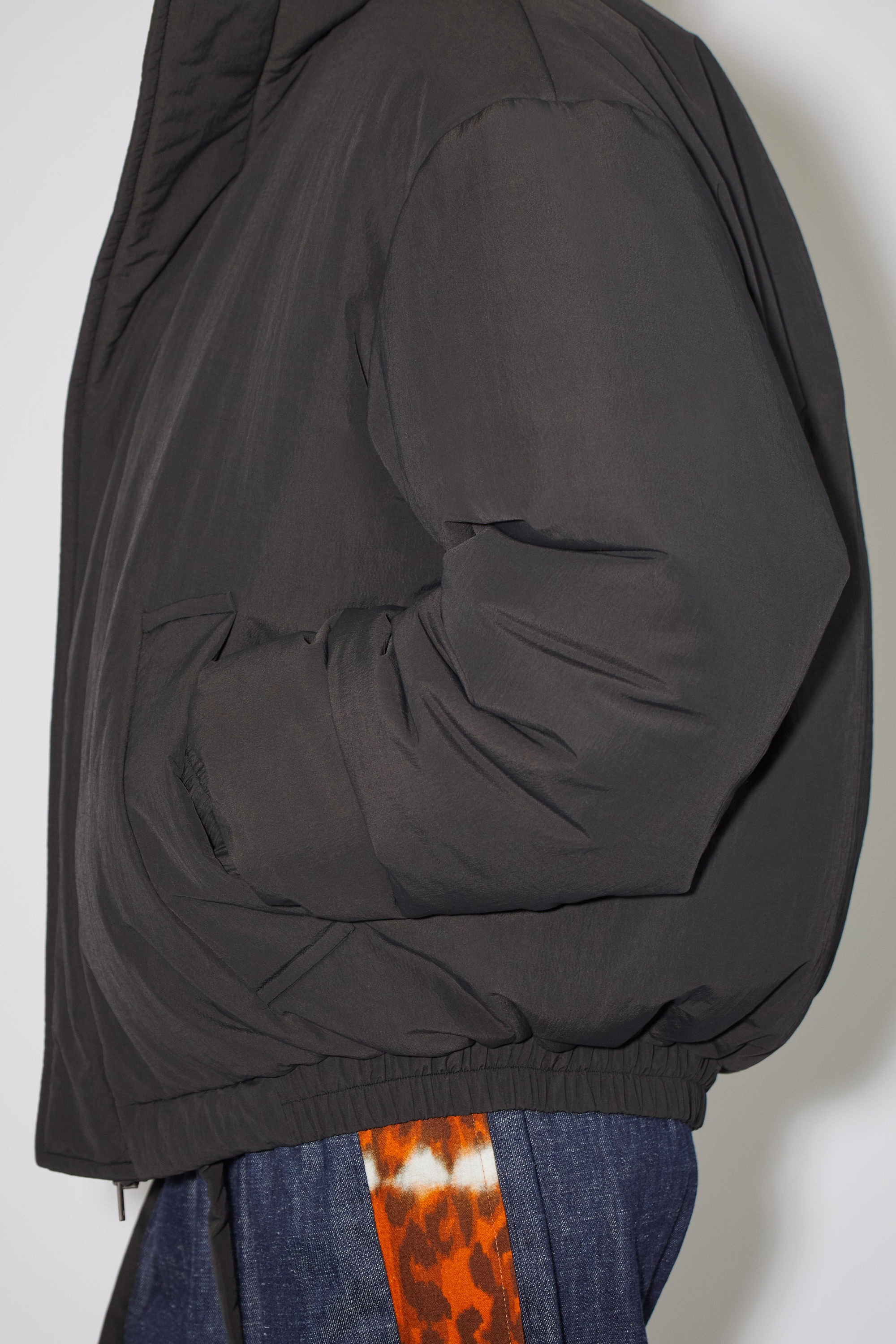 Padded nylon jacket - Black - 5