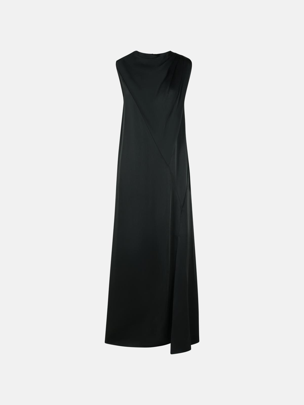 DRESS IN BLACK ACETATE BLEND - 1