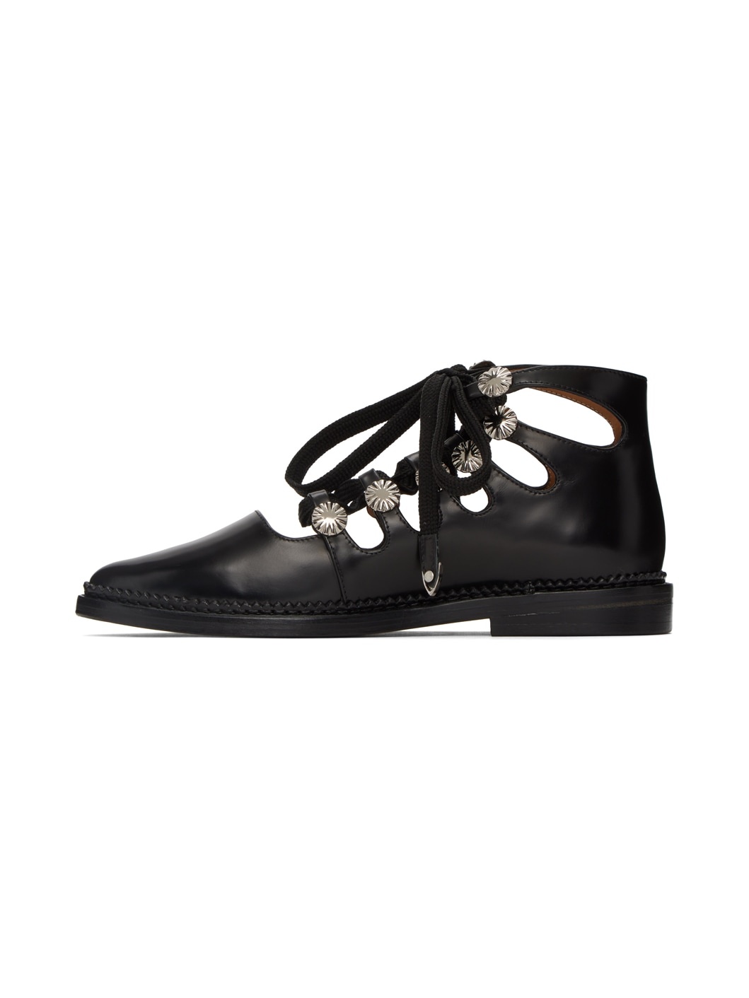 SSENSE Exclusive Black Lace-Up Shoes - 3