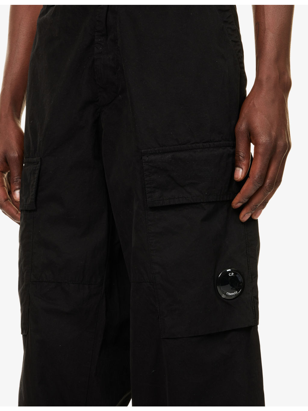 Microreps Wide-Leg Cotton Cargo Trousers - 5