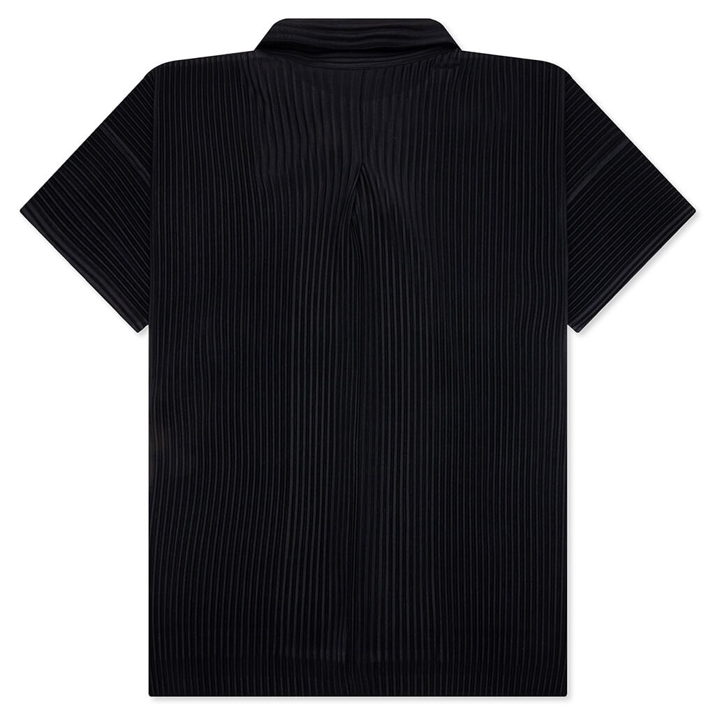 ISSEY MIYAKE MC JULY PLEATED SHIRT - BLACK | feature