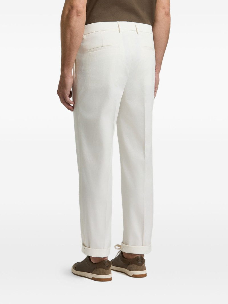 pleated turn-up trousers 3