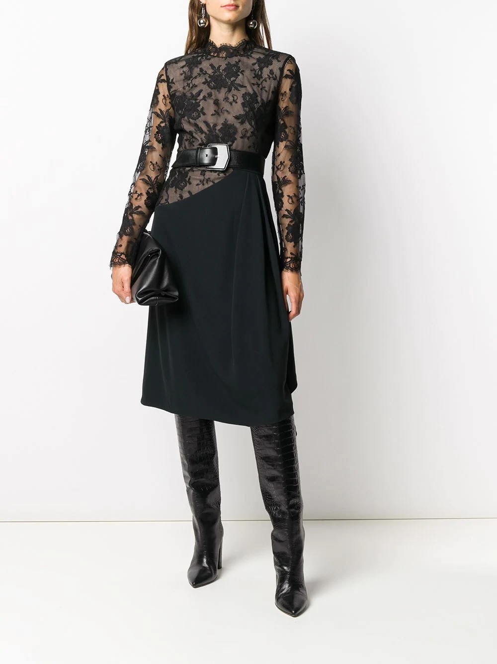 lace draped dress - 2