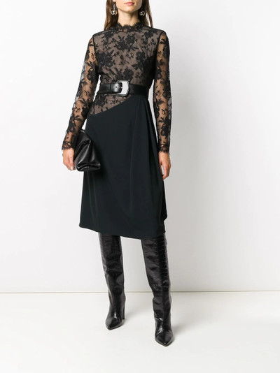 Alexander McQueen lace draped dress outlook