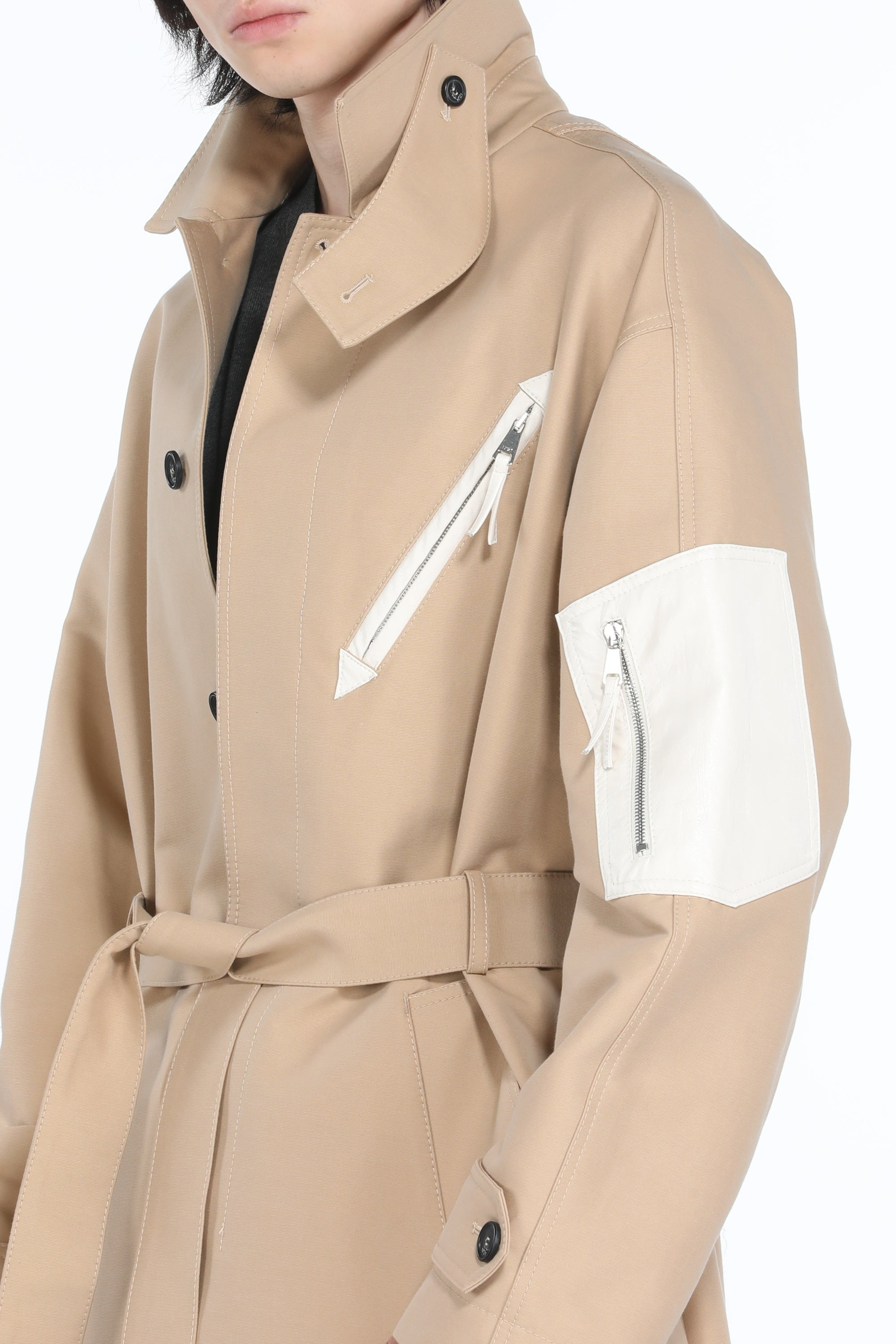 BELTED TRENCH COAT - 5