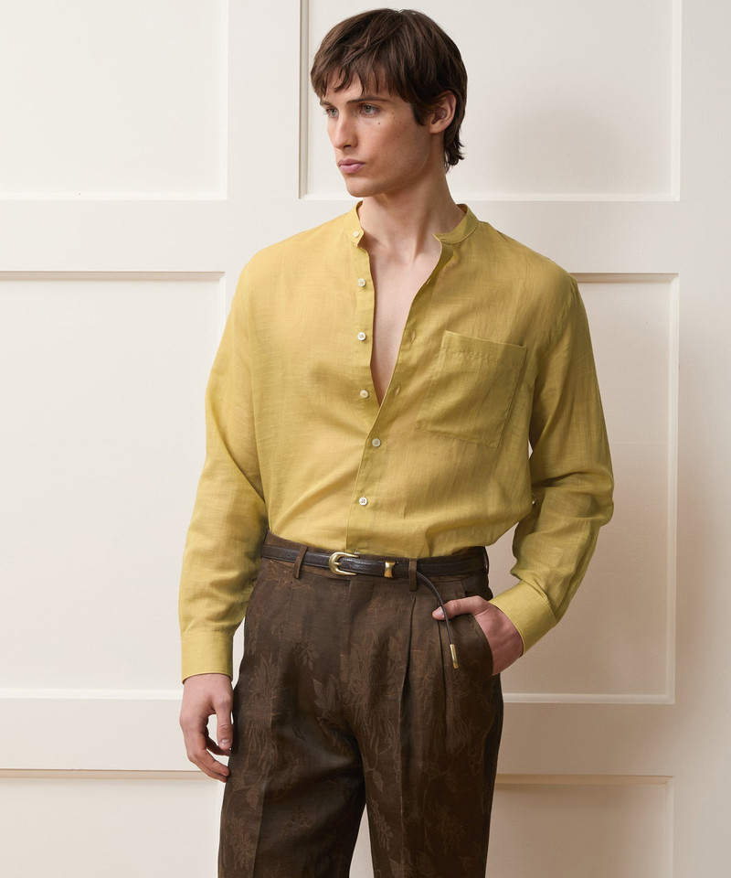 TODD SNYDER Voile Band Collar Big Shirt outlook