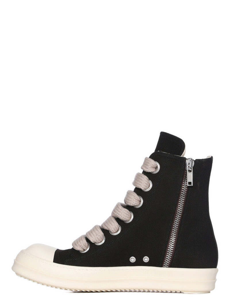 Rick Owens DRKSHDW lace-up zip sneakers outlook