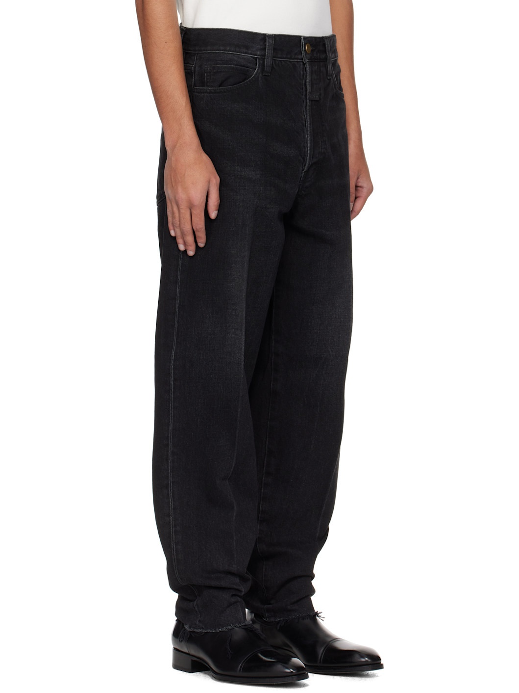 Black 80s 5 Pocket Jeans - 2