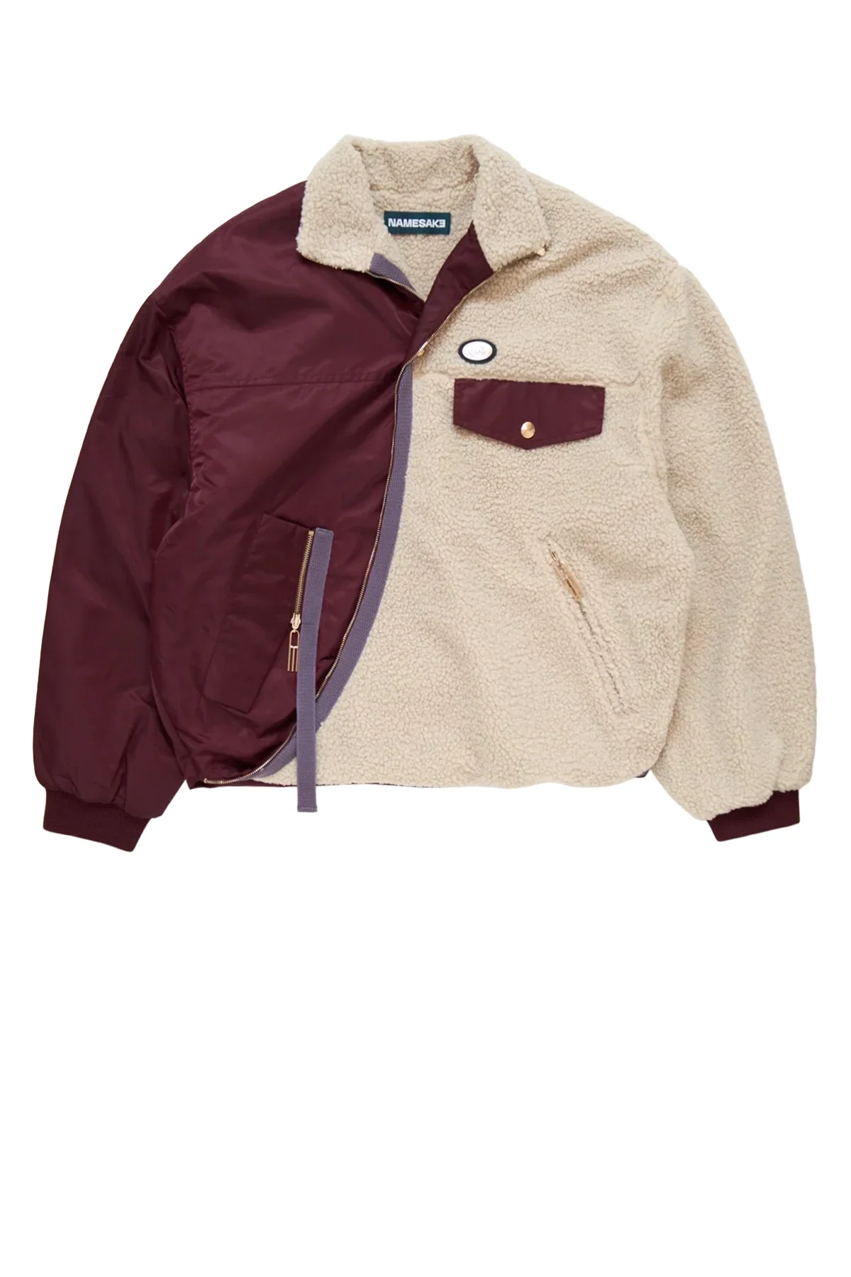 Namesake North Twist Fleece Cabernet Red - 1