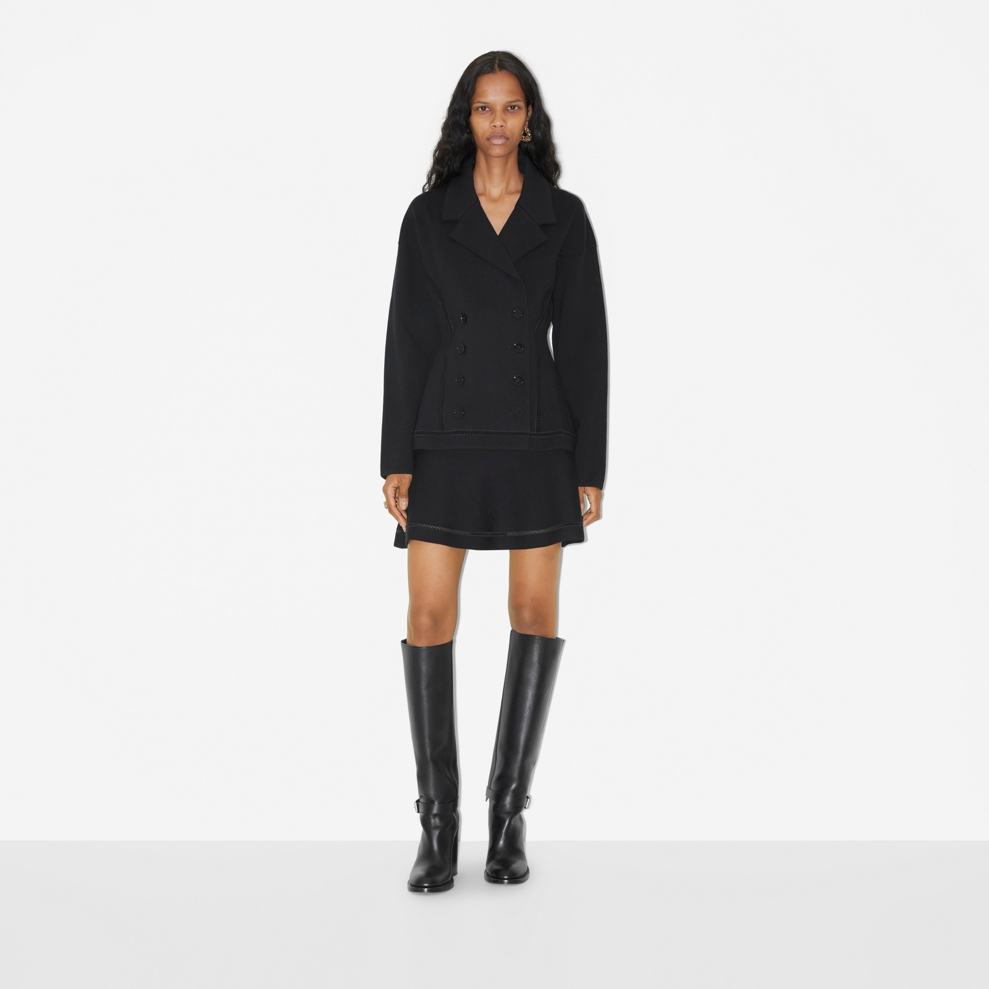 Cotton Cashmere Blend Tailored Jacket - 2