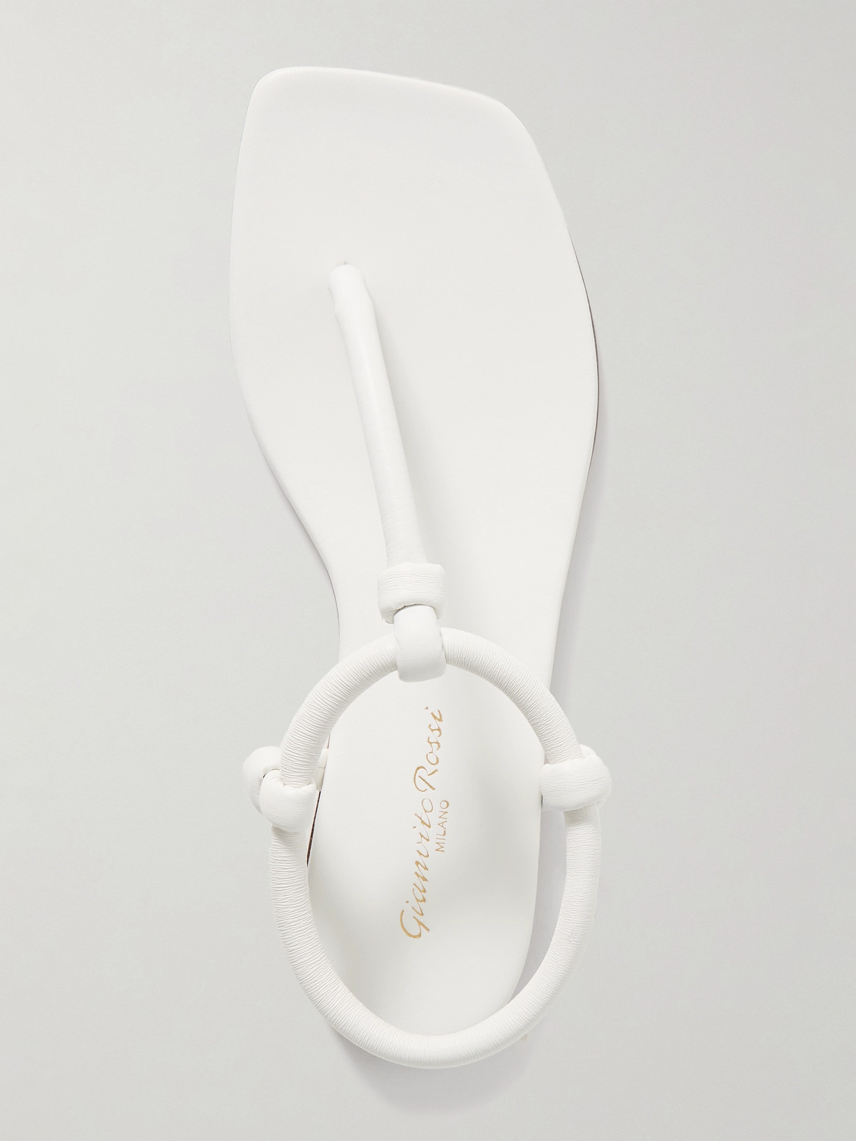Juno Thong Knotted Leather Sandals - 5