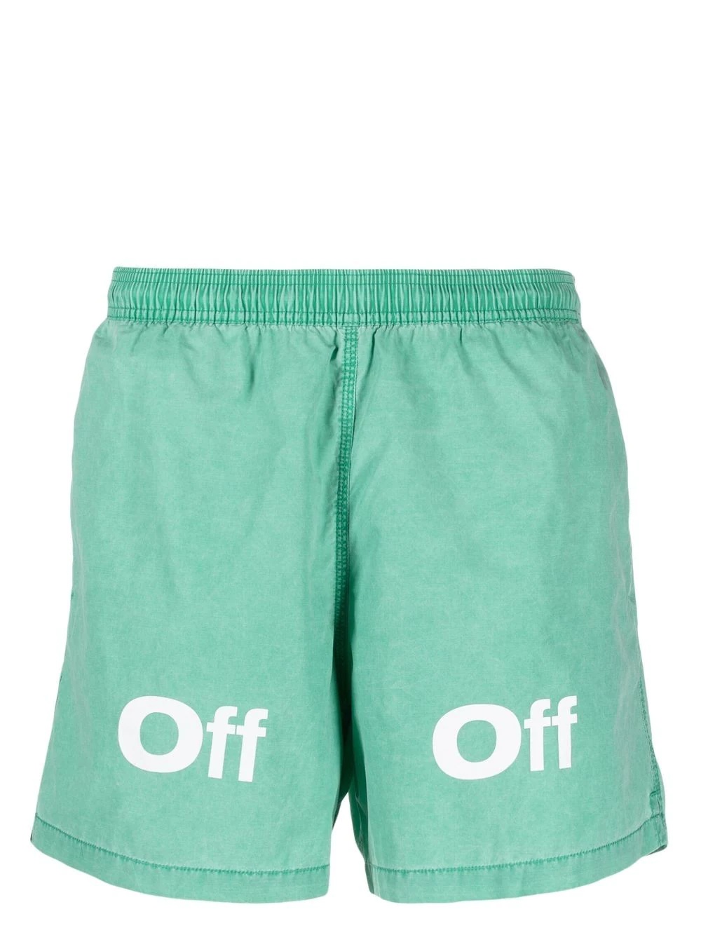 logo-print swim-shorts - 1