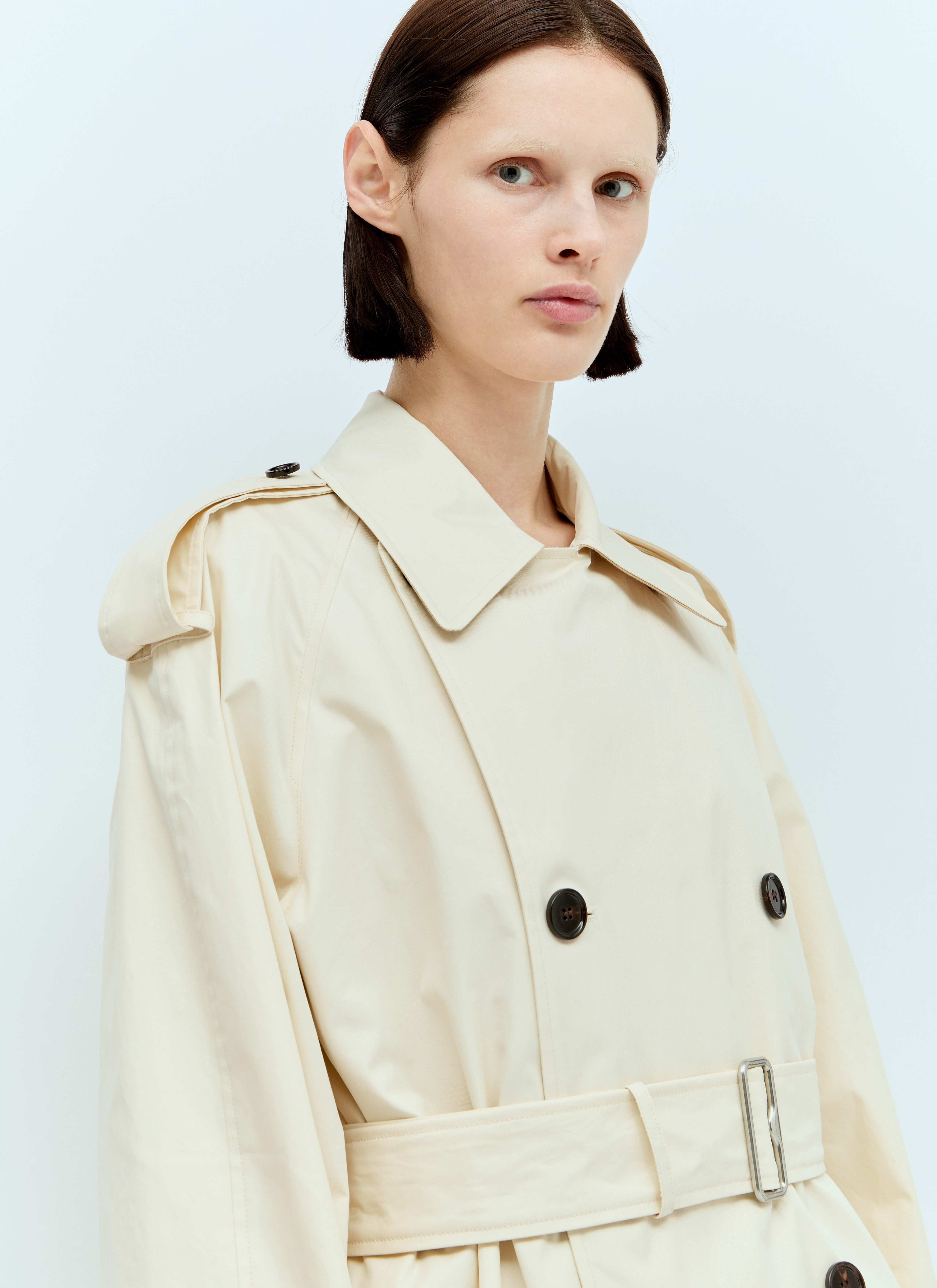 Burberry Long Gabardine Trench Coat | lncc | REVERSIBLE