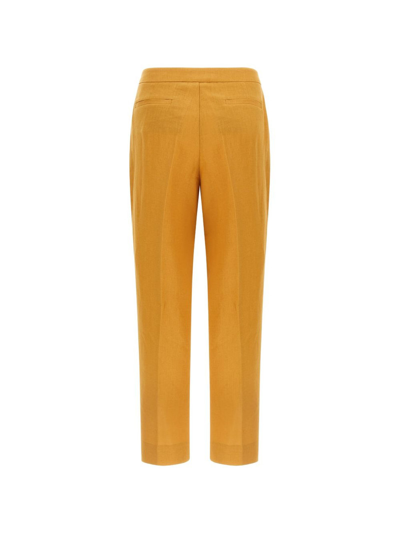 Herno pleated linen trousers outlook
