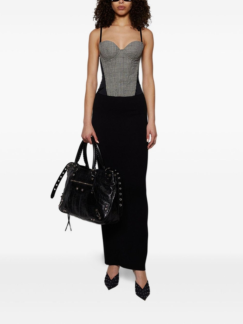 VETEMENTS checked corset top outlook