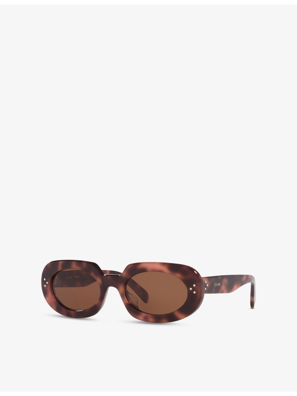 CL000474 BOLD 3 DOTS CL40276U Irregular-Frame Tortoise Acetate Sunglasses - 2