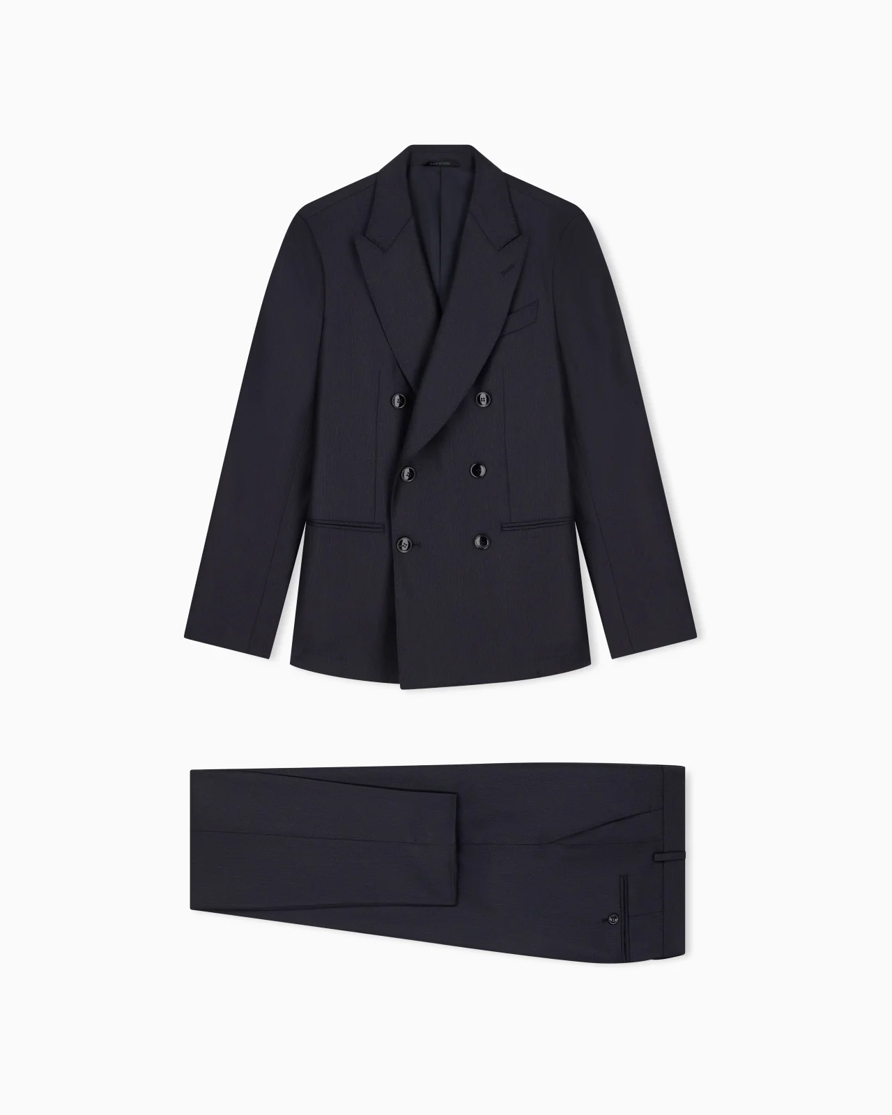 DOUBLE-BREASTED VIRGIN WOOL AND CASHMERE SUIT NAPOLI - 1