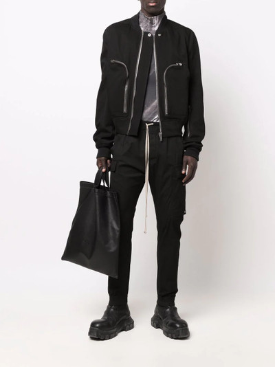 Rick Owens zip-front bomber jacket outlook