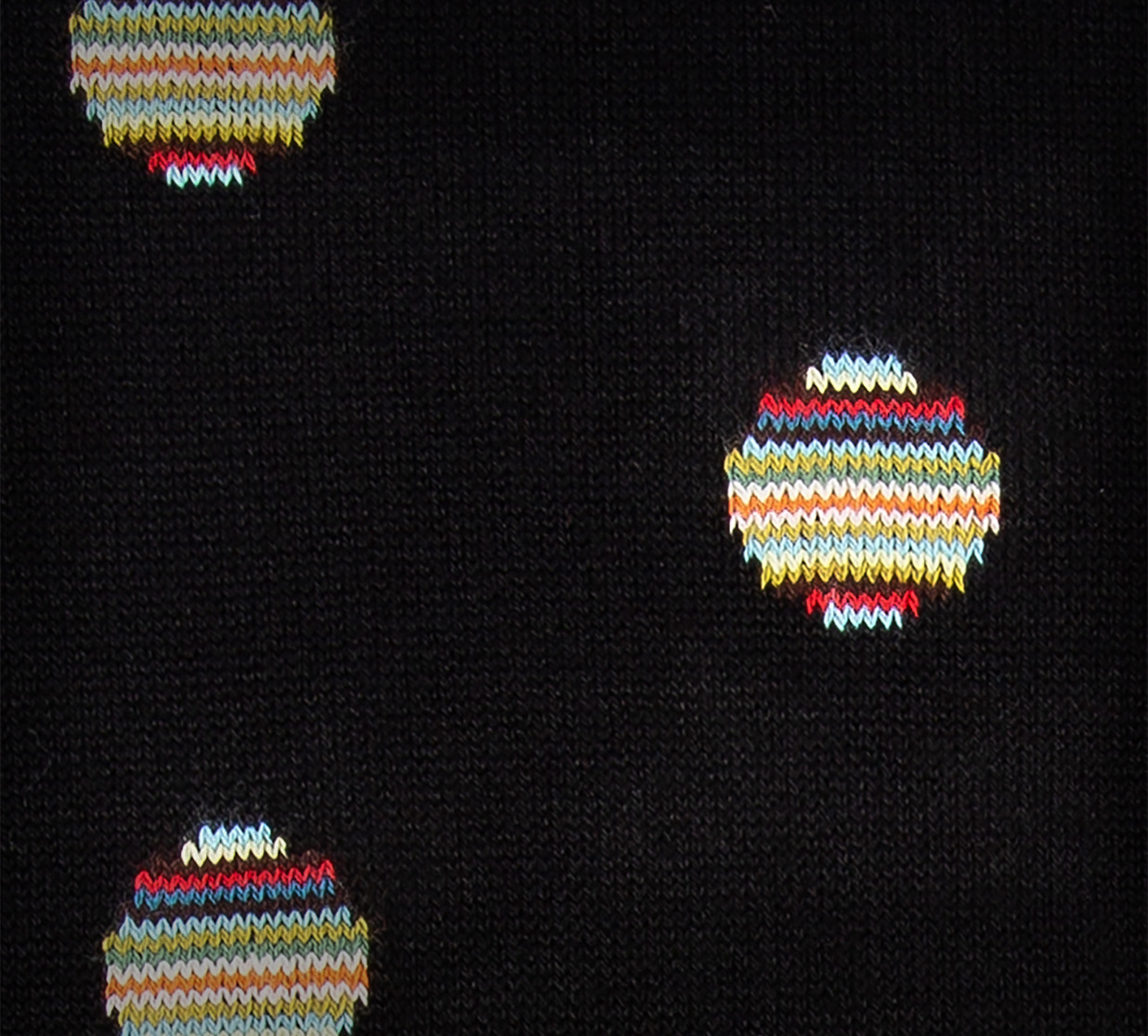 Black 'Signature Stripe Polka Dot' Socks - 4