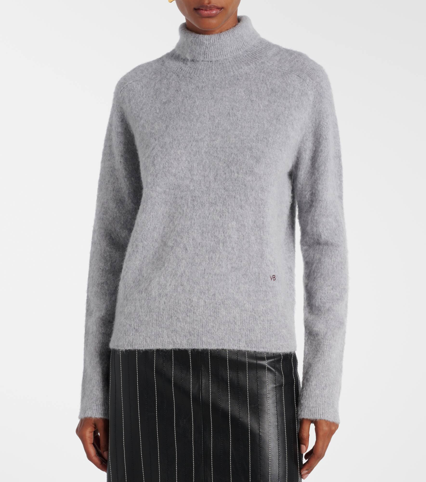 Wool-blend turtleneck sweater - 6
