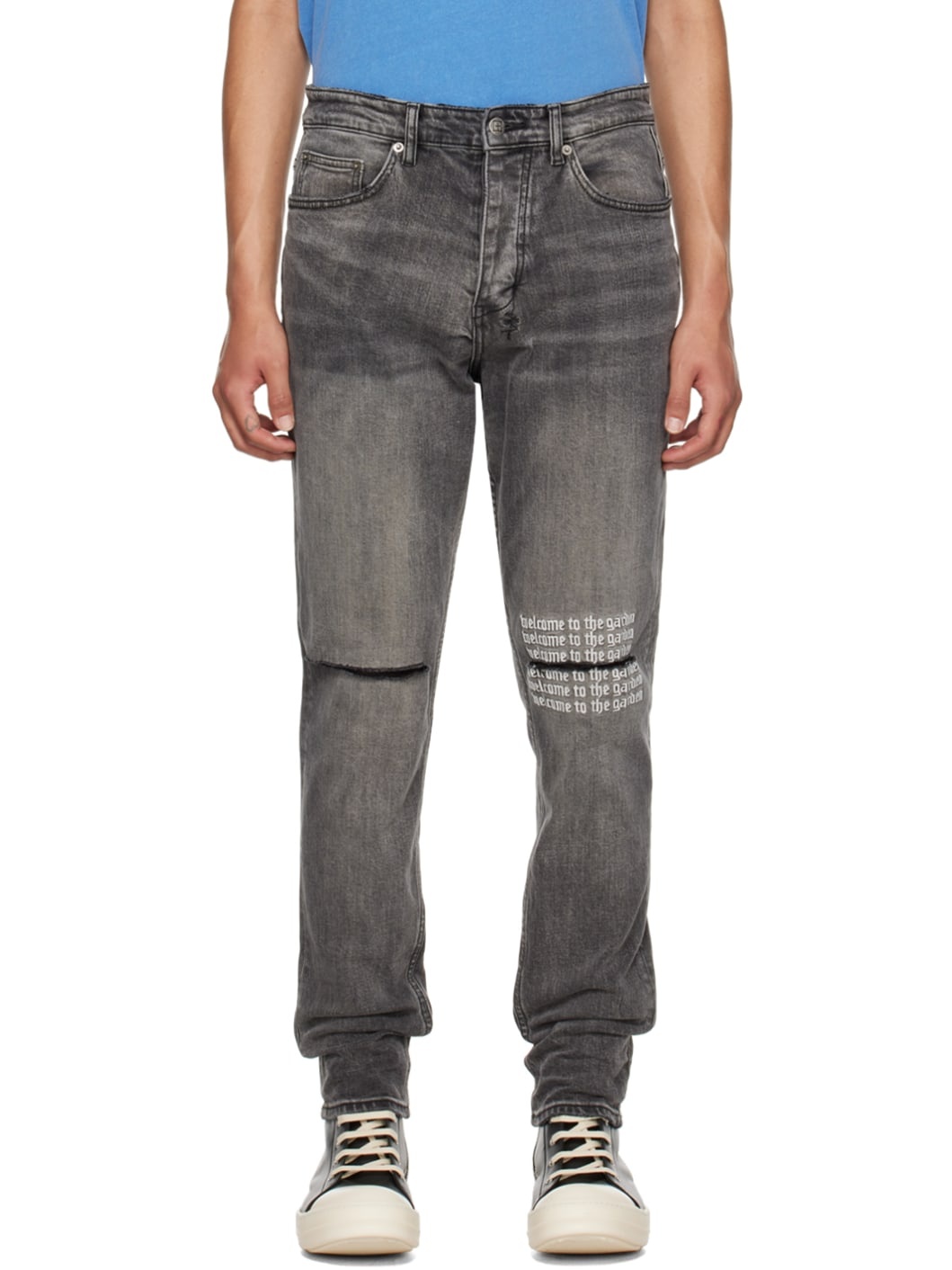 Gray Wolfgang Rose Garden Jeans - 1