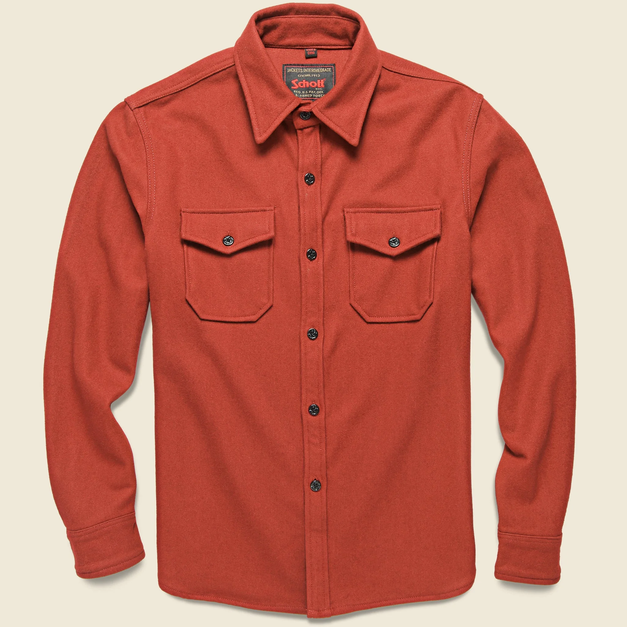 CPO Wool Shirt - Spice - 1