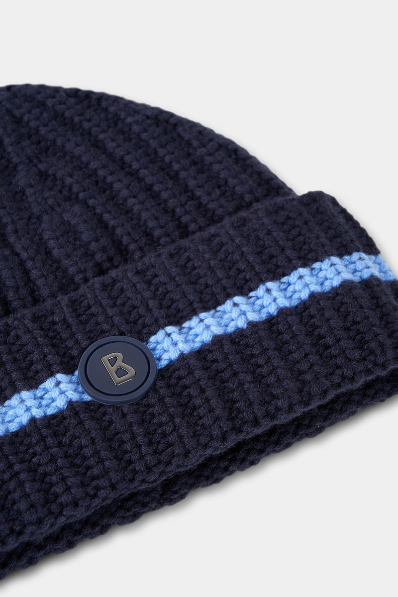 Kilian Knitted cashmere hat in Dark blue 3
