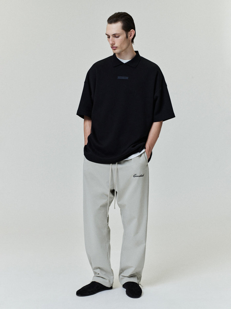 ESSENTIALS Pique 90's Polo Sleeve Tee outlook