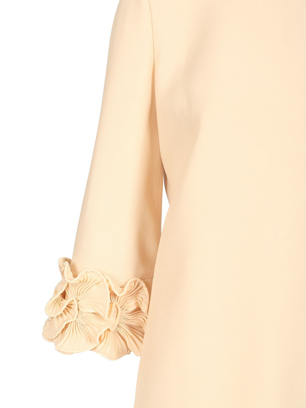 Dress | Solid | Crepe Couture Dresses Beige - 5