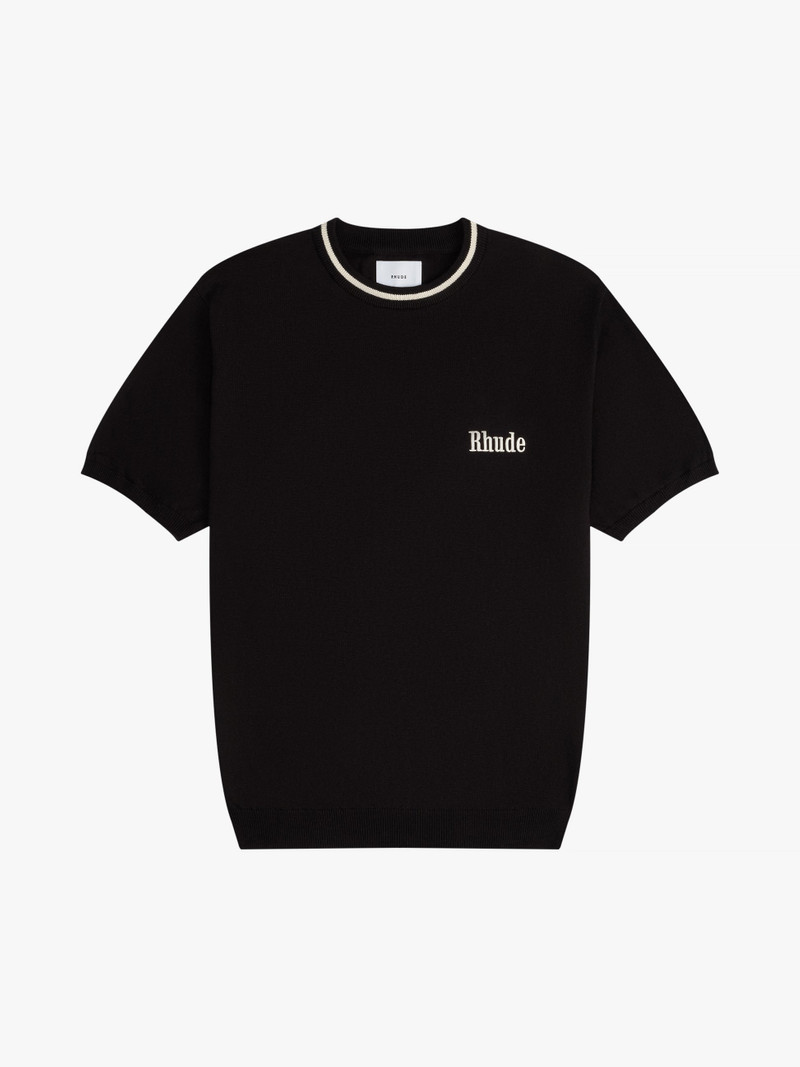 RHUDE LOGO KNIT TEE - 1