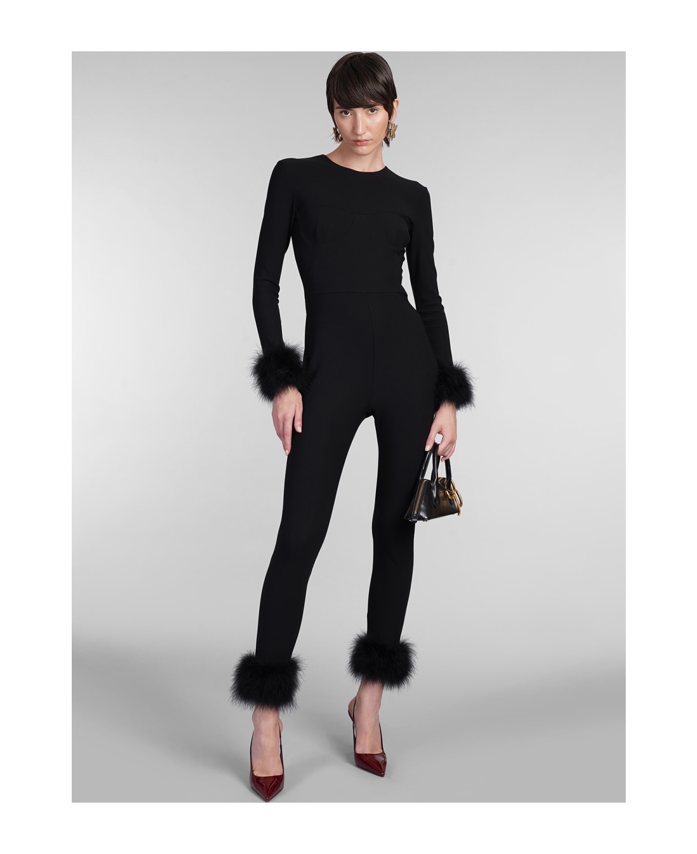 Jumpsuit In Black Viscose - 2