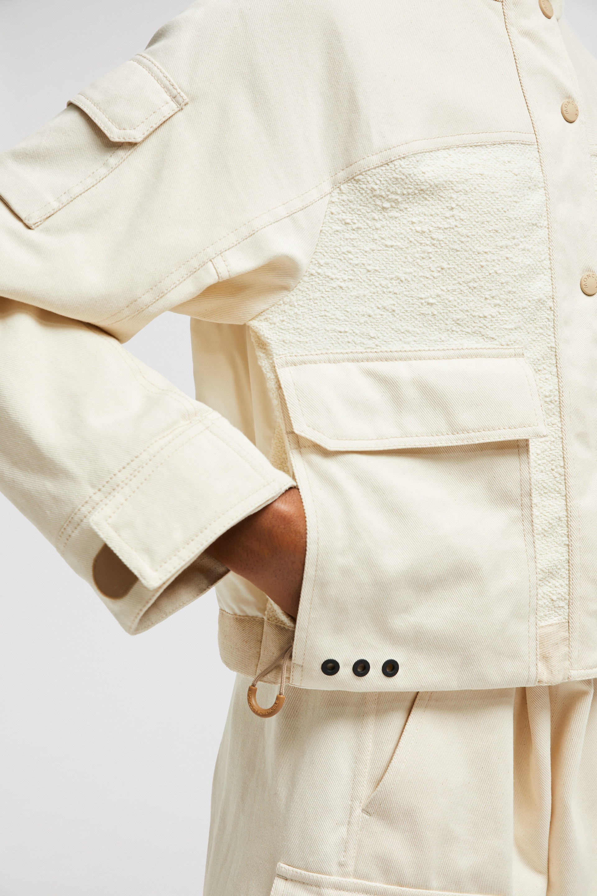 Soignes Bouclé & Cotton Short Down Jacket - 7